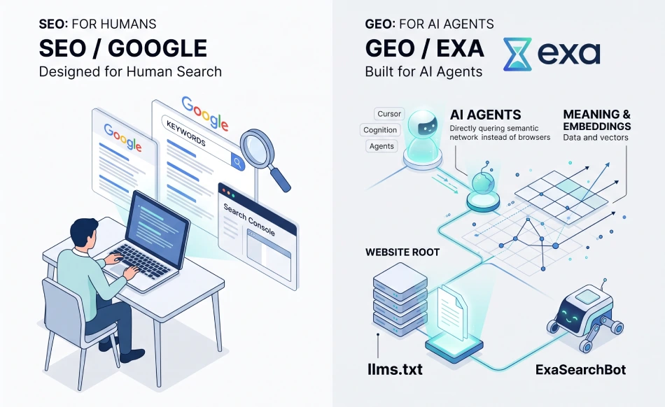 موتور جستجو Exa فقط برای Agent